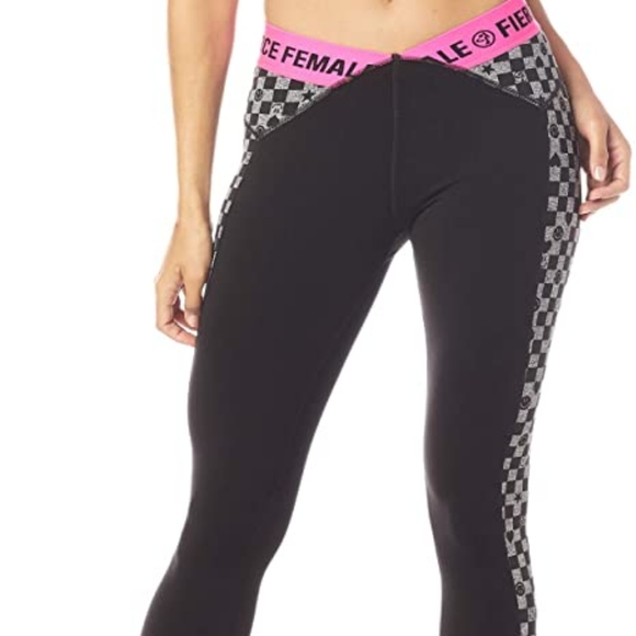 Zumba 🆕 Dance Bold Capri Leggings M - Picture 2 of 9